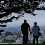 A man and woman walk under trees down a path at Alta Plaza Park in San Francisco in July 2017. Looking at the income, living expenses and life spans of todays retirees can help you make the right financial moves so your golden years arent tarnished by an unexpected shortfall. (AP Photo/Jeff Chiu, File)