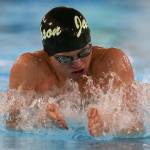 Jackson junior Justin Limberg cruised to victory in the 100-yard breaststroke during a dual meet against Kamiak on Thursday at WEST Coast Aquatics in Mill Creek. Kamiak won the meet 107-63. (Kevin Clark / The Herald)