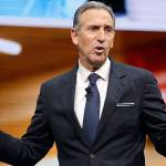 Starbucks CEO Howard Schultz speaks at the Starbucks annual shareholders meeting in Seattle on March 22, 2017. (AP Photo/Elaine Thompson, File)