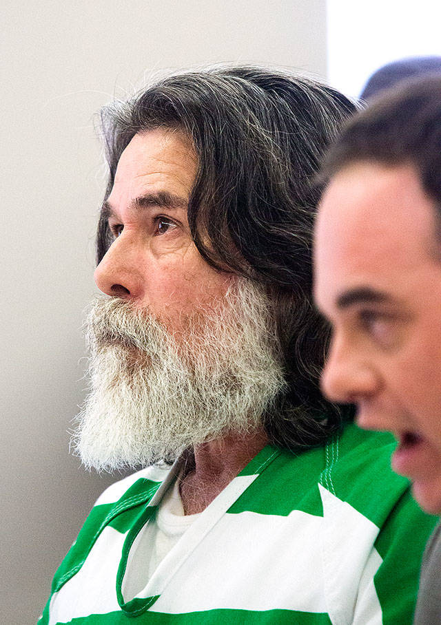 Aaron Gentry during his sentencing at the Snohomish County Courthouse on Wednesday in Everett. (Andy Bronson / The Herald)