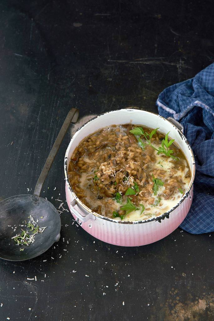 This Haitian-style risotto is made with djon djon mushrooms. (Photo by Ellen Silverman)