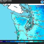 Clouds and rain could give way to lowland snow on Sunday