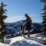 Snowshoeing near Stevens Pass offers expansive views, exercise