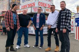 Scattered Sunn, a local rock band, formed in 2015 and has since played gigs around the greater Puget Sound area. From left to right: Joe Andrews, Russell Schuh, Jamey Roberts, Erik von Gohren and Doug Baer. (Courtesy of Erik von Gohren)