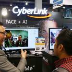 CyberLink showcases their cross-platform AI and facial recognition FaceMe technology being demonstrated at CES International on Thursday in Las Vegas. (AP Photo/Ross D. Franklin)