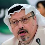 In this 2014 photo, Saudi journalist Jamal Khashoggi speaks during a press conference in Manama, Bahrain. (AP Photo/Hasan Jamali, File)