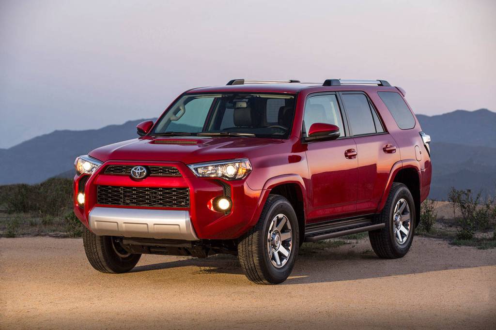 The 2019 Toyota 4Runner has seating for five people. Its rear cargo area provides up to 89.7 cubic feet of space when second row seats are folded. (Manufacturer photo)