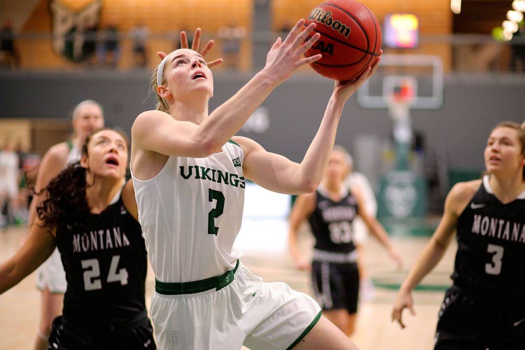 Sidney Rielly, a graduate of Everett High School, is the leading scorer on the Portland State womens basketball team. (Scott Larson photo)