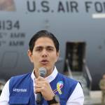 U.S. military planes land near Venezuela border with aid