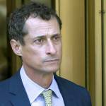 Former Congressman Anthony Weiner, seen here Sept. 25, 2017 leaving federal court following his sentencing in New York, has been released from federal prison in Massachusetts. The New York Democrat, a once-rising star who also ran for mayor, was convicted of having illicit online contact with a 15-year-old North Carolina girl in 2017. (AP Photo/Mark Lennihan, File)