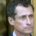 Former Congressman Anthony Weiner, seen here Sept. 25, 2017 leaving federal court following his sentencing in New York, has been released from federal prison in Massachusetts. The New York Democrat, a once-rising star who also ran for mayor, was convicted of having illicit online contact with a 15-year-old North Carolina girl in 2017.