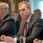 Acting Secretary of Defense Patrick Shanahan listens during President Donald Trumps Cabinet meeting on Jan. 2 in Washington, D.C. (Bill OLeary / Washington Post)