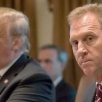 On world stage, acting Pentagon chief must answer for Trump