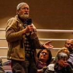 This man said he thinks some teachers  rather than uniformed security officers  should carry concealed weapons. That way, he said, some bad guy doesnt know who might be able to stop him. (Dan Bates / The Herald)