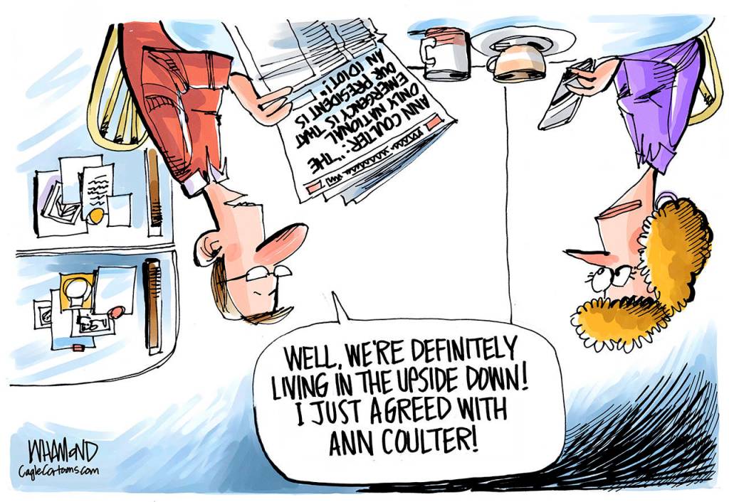 Editorial cartoons for Wednesday, Feb. 20