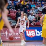 Mountlake Terrace High School graduate Samantha Romanowski, a senior guard on the University of Denver womens basketball team, is averaging 12.0 points, 3.5 rebounds and 6.2 assists per game for the Pioneers. (University of Denver photo)