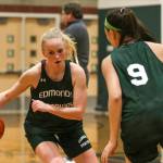 Brooke Kearney, pictured during a November practice, hit a game-winning 3-pointer in Saturdays loser-out state regional to lift Edmonds-Woodway over defending state champion Gig Harbor and into the Hardwood Classic. (Kevin Clark / The Herald)