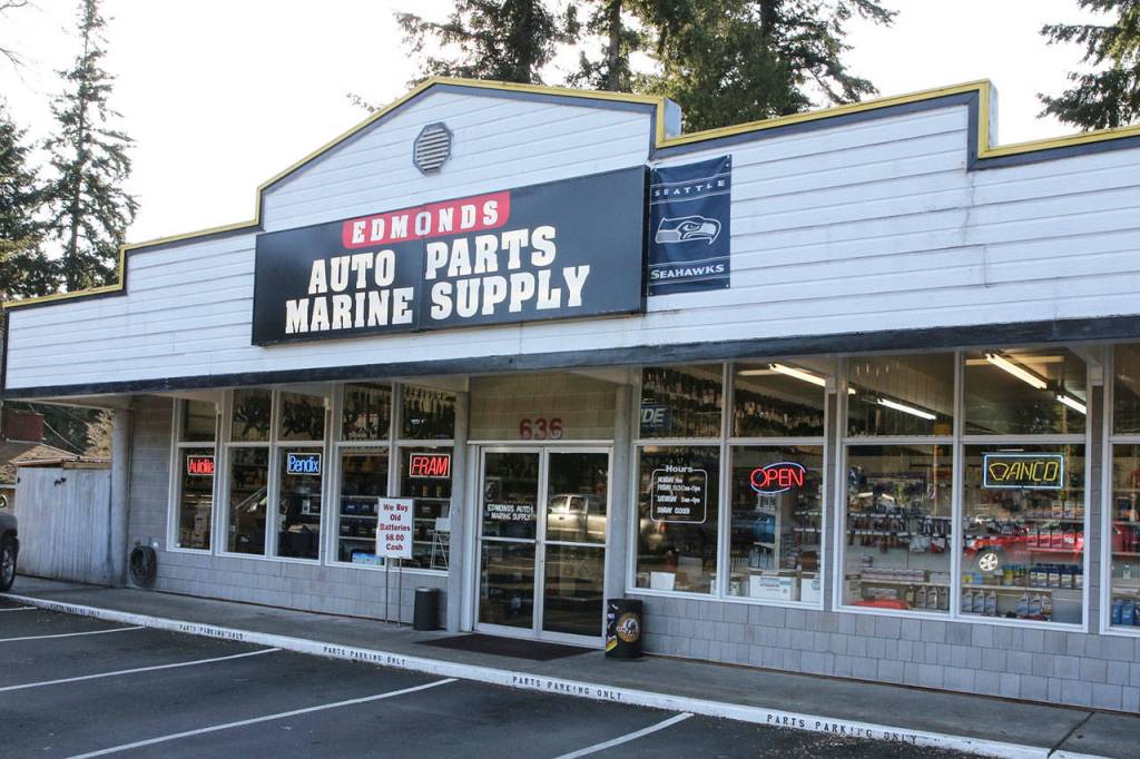 Edmonds Auto Parts and Marine Supply has been owned by the Ouellette family since 1971. (Kevin Clark / The Herald)