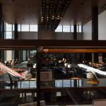 Model planes and other airport memorabilia are set in glass cases in the departure lounge of the Paine Field terminal on Tuesday. (Andy Bronson / The Herald)