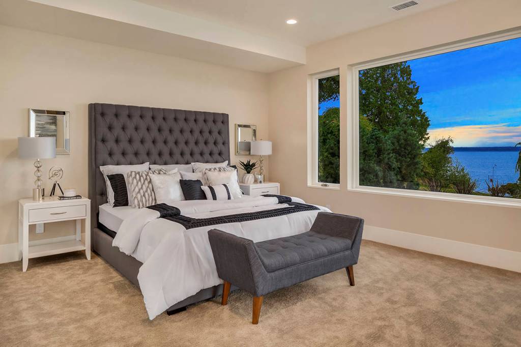 There are five bedrooms and 4½ baths in the waterfront home. (Andrew Parsons)