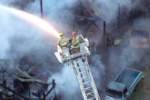 Barns destroyed in fire at property north of Lake Stevens