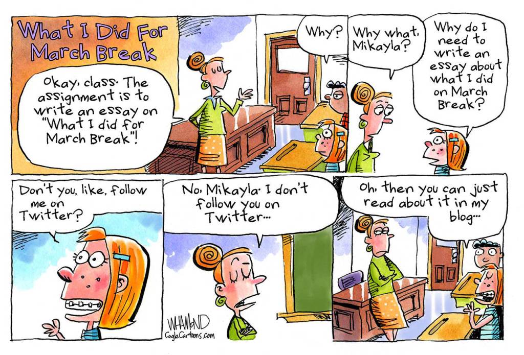 Editorial cartoons for Tuesday, March 12