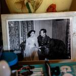 A photo of Ruth May Scougale and her American husband Myron Scougale, taken just days after they were married in Australia in 1944, sits on Ruths bedside table at the Josephine home in Stanwood. (Dan Bates / The Herald)