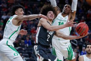 Oregon pummels Washington State in Pac-12 tournament