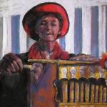 Laurie Crawfords European Person is part of an exhibit of her work Traveling Easel: Europe, showing at the Citrine Health Gallery in Everett.