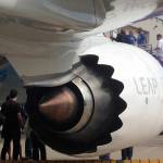 This Sept. 2016 photo shows a Boeing 737 Max 8 engine at Southwest airlines headquarters in Dallas. (AP Photo/David Koenig, file)