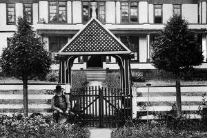 In 1893, Snohomish County built its poor farm at Allen Prairie west of Monroe. Shown in this 1909 photo, it later became the site of Valley General Hospital, now EvergreenHealth Monroe hospital. (Courtesy Monroe Historical Society)