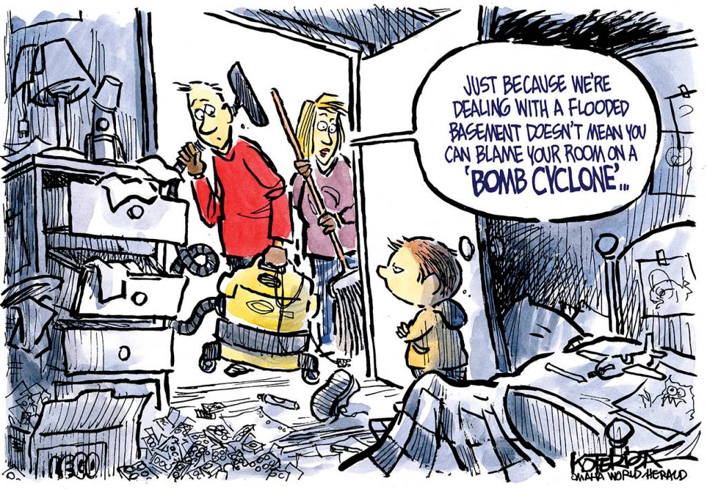 Editorial cartoons for Tuesday, March 19