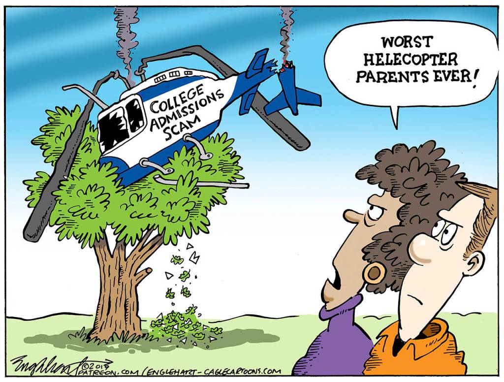 Editorial cartoons for Tuesday, March 19