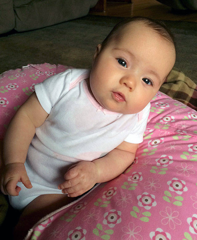 Sanoah Violet Huestis, born on Halloween, was killed in the Oso mudslide, along with her grandmother, Christina Jefferds. (Photos courtesy of Natasha Huestis)