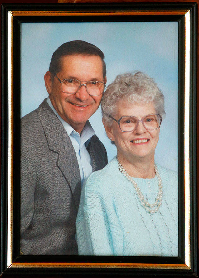 A photo shows Larry and Bonnie Gullikson. (Annie Mulligan / For The Herald)