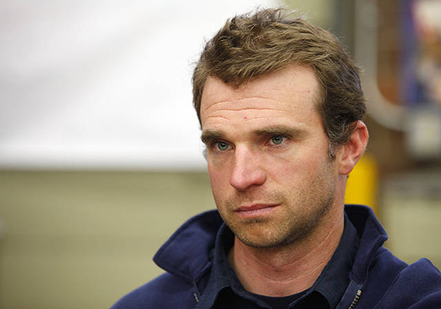 Assistant chief Toby Hyde during an interview at the Oso Fire Department on May 5, 2014. (Genna Martin / The Herald)