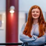 A cheerleader who performed in the Macys Thanksgiving Parade, Mountlake Terrace High School senior Britta Sinclair is the Herald Super Kid this week. (Dan Bates / The Herald)