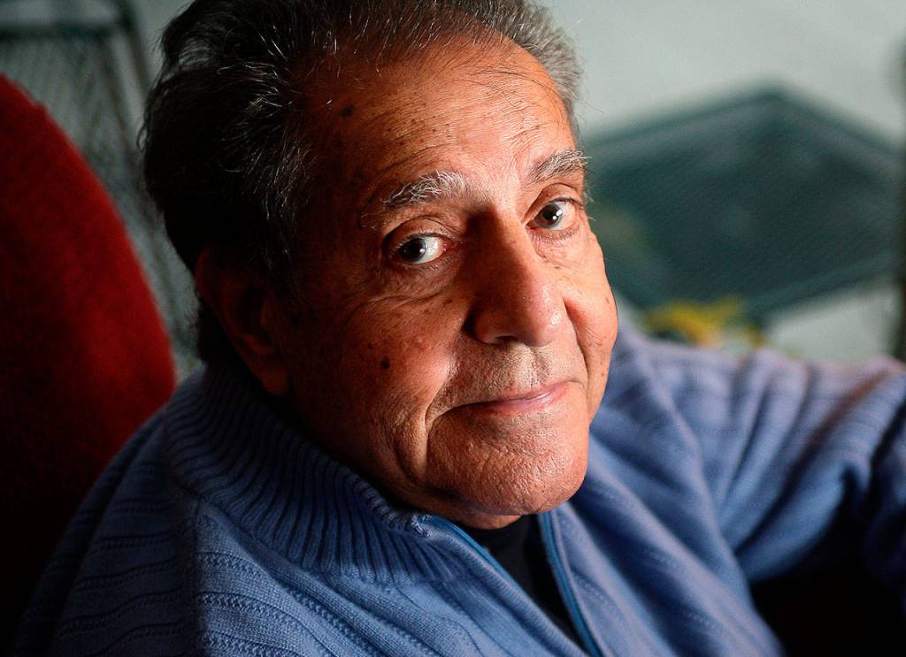 Chris Wedes relaxed at home in Edmonds in January 2008. Wedes, who died of cancer in 2012, was rarely seen by fans without his clown make-up. Wedes was the beloved J.P. Patches. (Dan Bates / The Herald)