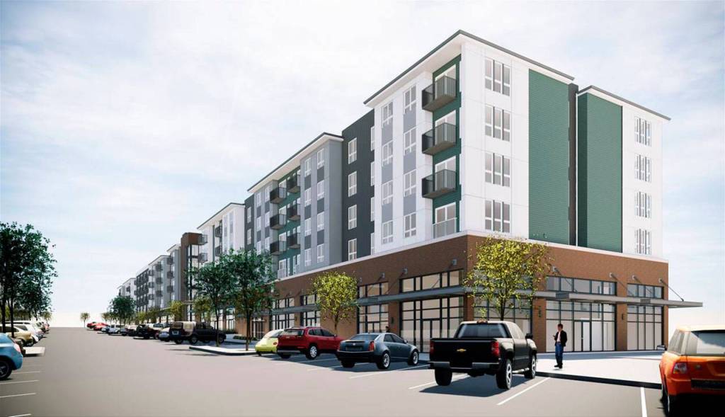 The Farm at Mill Creek would build out more than 350 apartments, office space and other features along 132nd Street SE between Seattle Hill Road and 35th Avenue SE. Councilman Brian Holtzclaw said the project would bear no resemblance to Mill Creeks Town Center. (Vintage Housing)