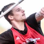 Mountlake Terrace senior Brandon Bach is ranked eighth in the nation among high school javelin throwers after posting a season-best mark of 191 feet, 6 inches in last weeks meet at Edmonds-Woodway High School. (Kevin Clark / The Herald)