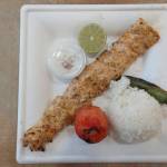 Chicken shish kebab at Navid Food in Everett. (Sara Bruestle / The Herald)