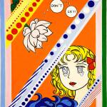 Dont Cry by Young-Mi Cho was inspired by Roy Lichtenstein, a pop art painter who became famous in the 1960s, and an anime character from her childhood.