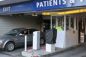 Providence Regional Medical Center Everett is preparing to start charging for parking at both campuses in the city. (Lizz Giordano / The Herald)