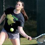 Shorecrest senior Bella Saunders has been part of a state-qualifying doubles team each of the past two seasons. (Kevin Clark / The Herald)