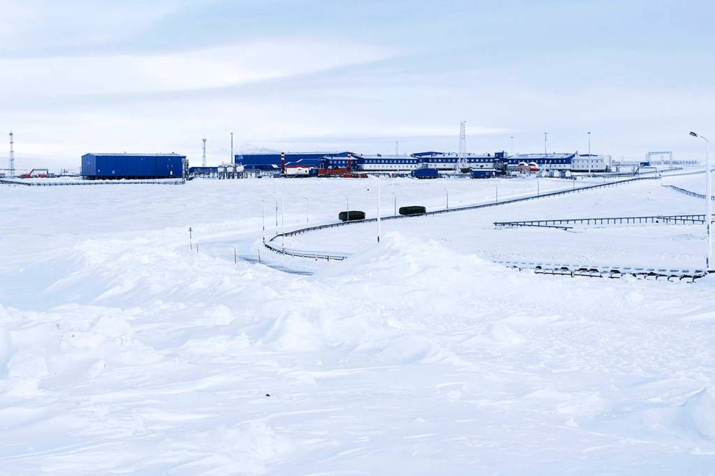 Russian militarys Bastion missile launchers are seen moving toward the Severny Klever (Northern Clover) Russian military base on Kotelny Island on Wednesday. (AP Photo/Vladimir Isachenkov)