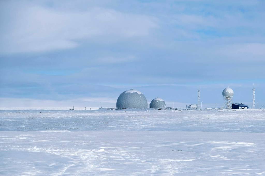 A radar facility is shown on Kotelny Island on Wednesday. (AP Photo/Vladimir Isachenkov)