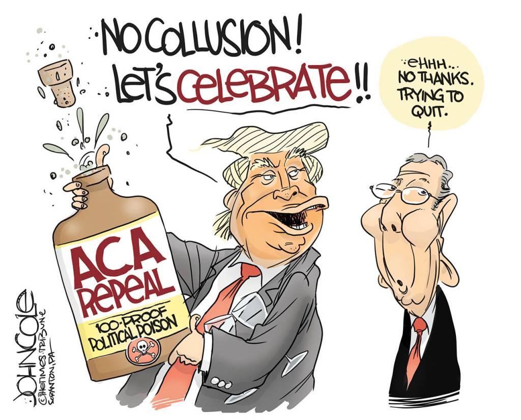 Editorial cartoons for Sunday, March 7