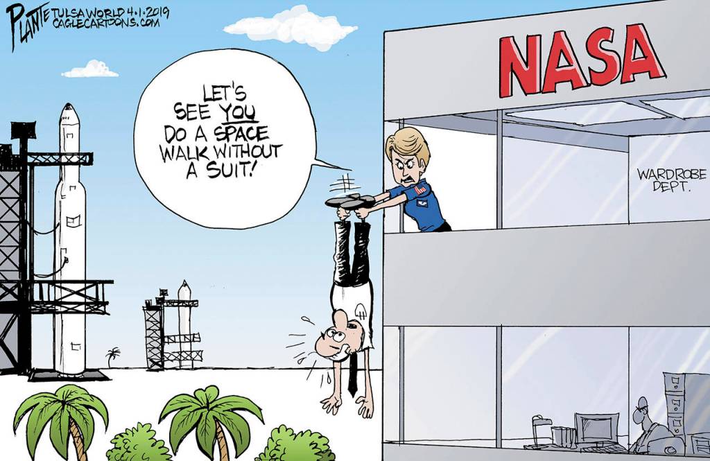 Editorial cartoons for Saturday, April 6