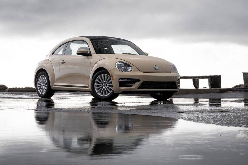 The 2019 Volkswagen Beetle Final Edition models are available in two exclusive colors, including the Safari Uni beige version shown here. (Manufacturer photo)