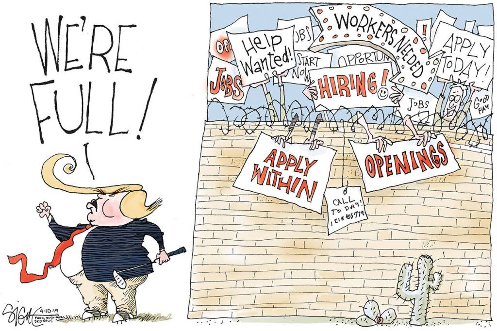 Editorial cartoons for Thursday, April 11